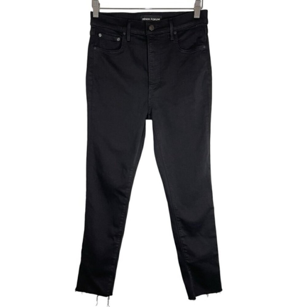Aritzia Denim Forum Black The Lola High Rise Skinny Crop Jeans size 29